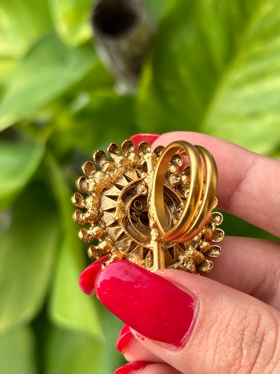 South Indian Style Gold Band (Ring)