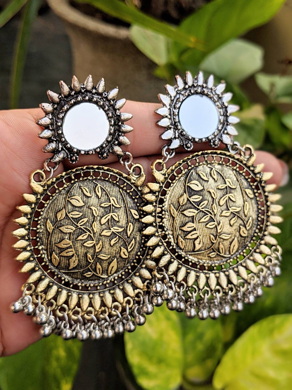 Mirror Oxidised Jewellery 2024 www.alhudapk