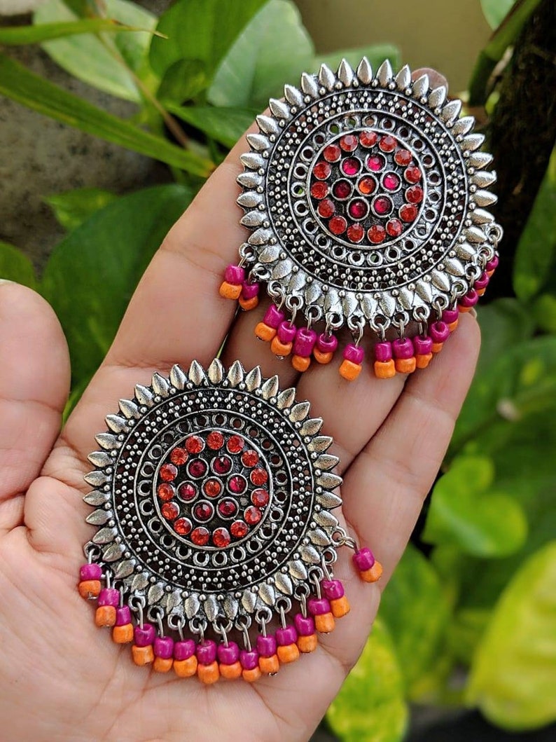openable earrings,Afghani jewellery,studs tribal boho handcuff,handmade Bangles,handcuffs adjustable indian Jewelery,ethnic jewellery