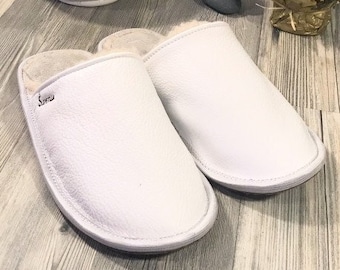White bride slippers, bachelorette party and wedding gift