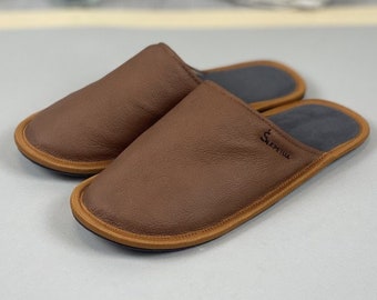 Light brown slippers, female slippers, leather slippers, cosy slippers, slippers for women, closed toe slippers, women slippers, house shoes