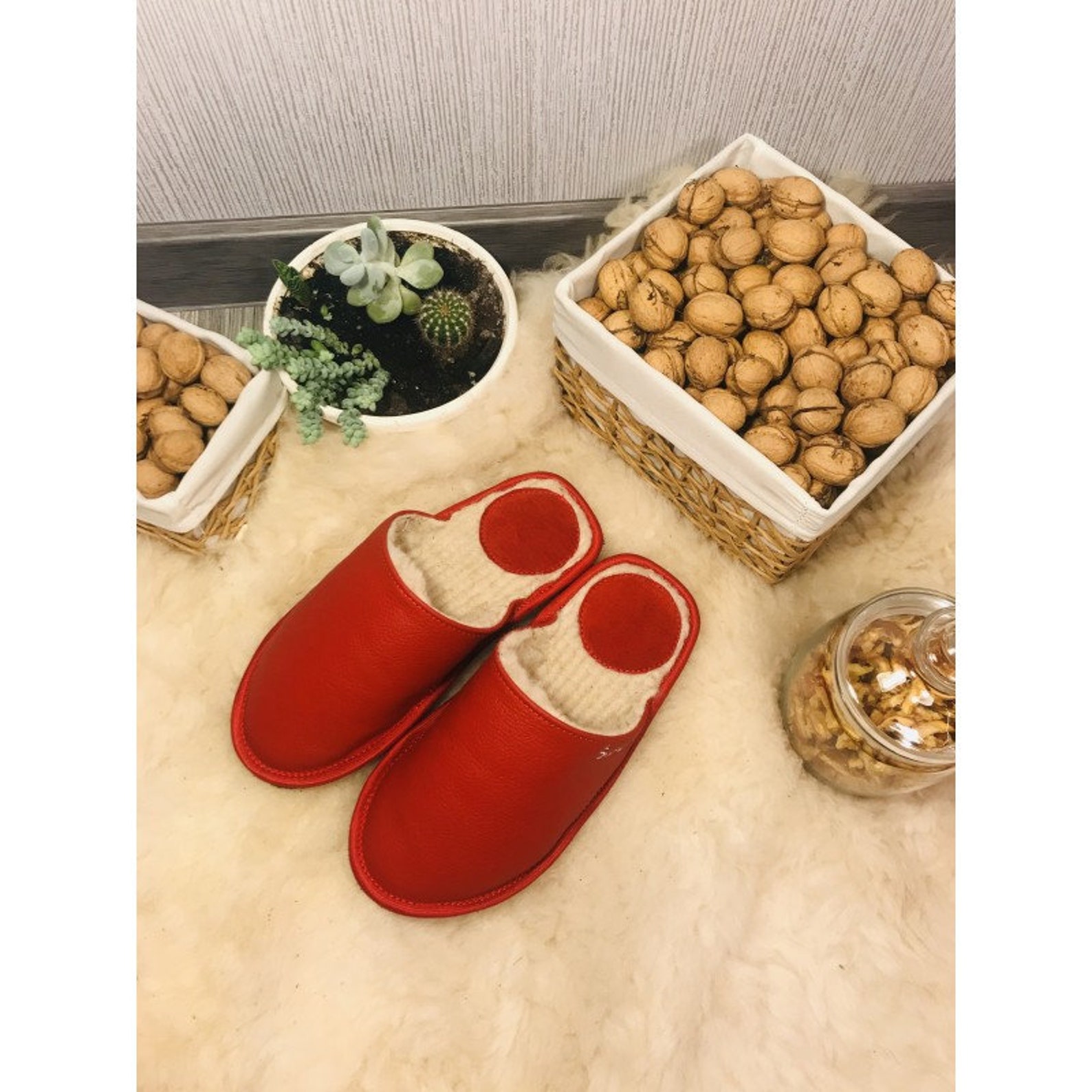 Mens slippers luxurious slippers holiday slippers bedroom Etsy