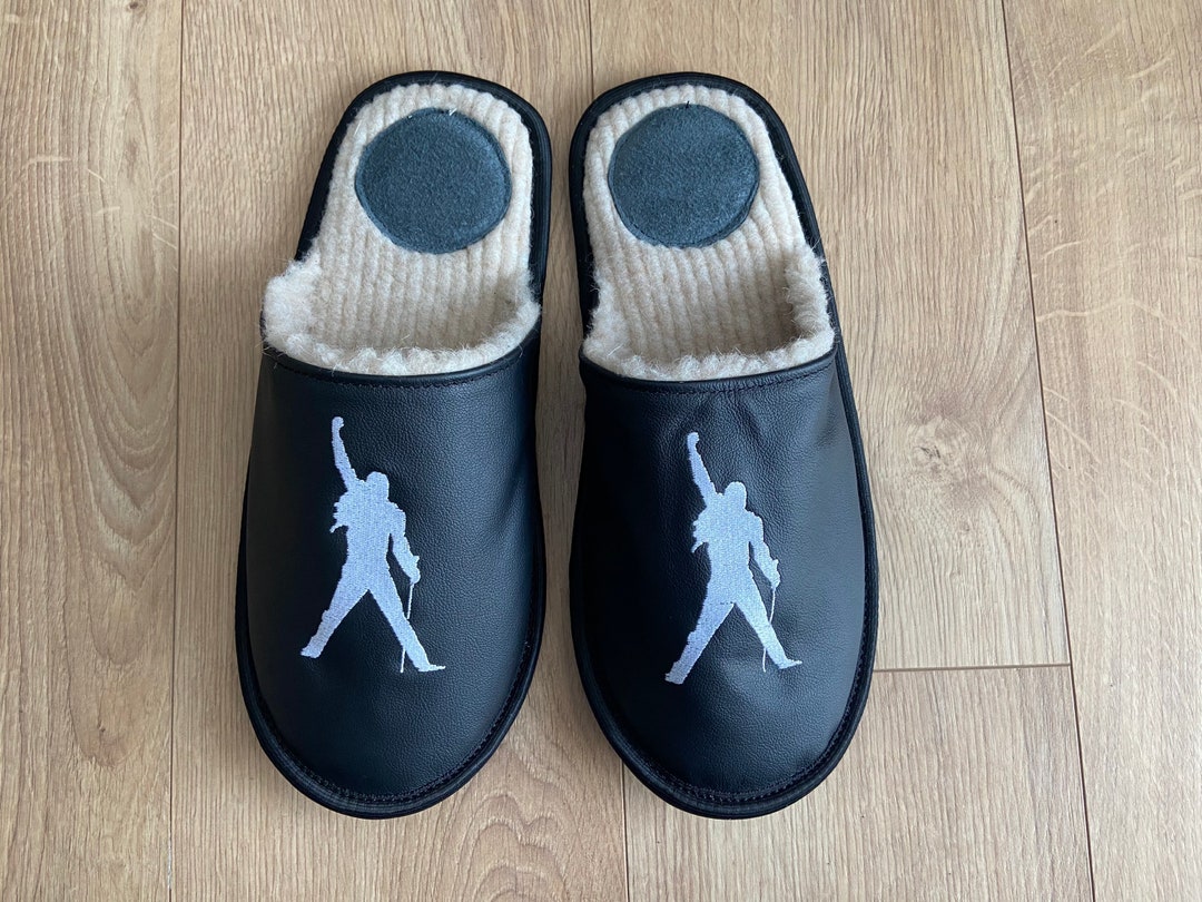 Freddie Mercury Slippers, Queen Slippers for Women, Music Idol Home