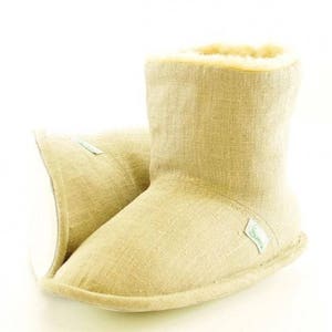 Mocassin boot slippers, house boots, boots slippers, linen boot slippers, grey slippers, wool slippers, warm slippers, house slippers