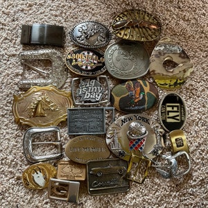 Vintage lot of Belt Buckles 20 buckles