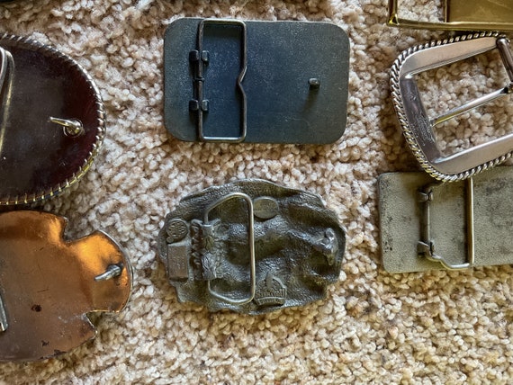 Vintage lot of Belt Buckles 13 buckles - image 5