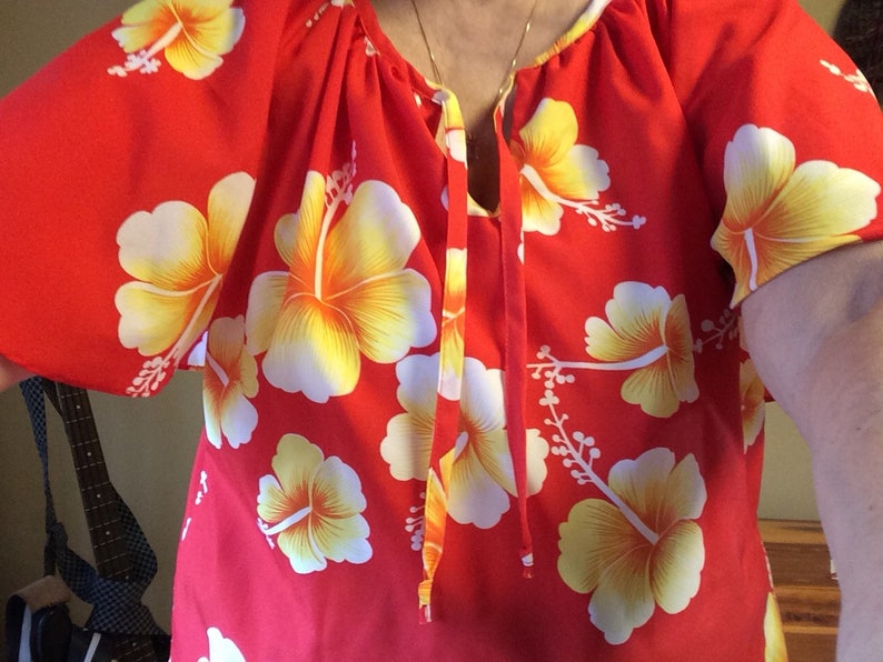 Hawaiian Ladies Shirt Vintage large