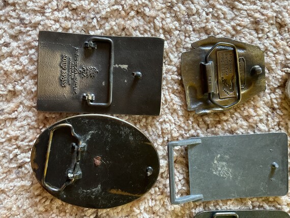 Vintage lot of Belt Buckles 13 buckles - image 6