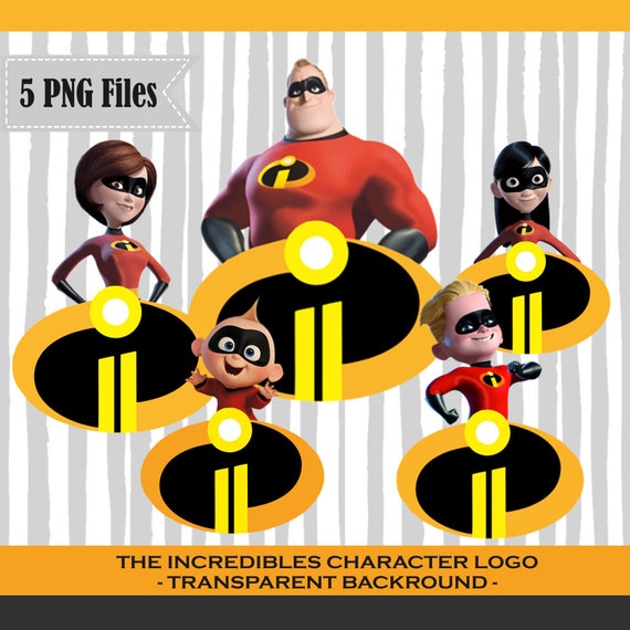 Incredibles 5 Png Instant Download Printale Party Stamp For Etsy