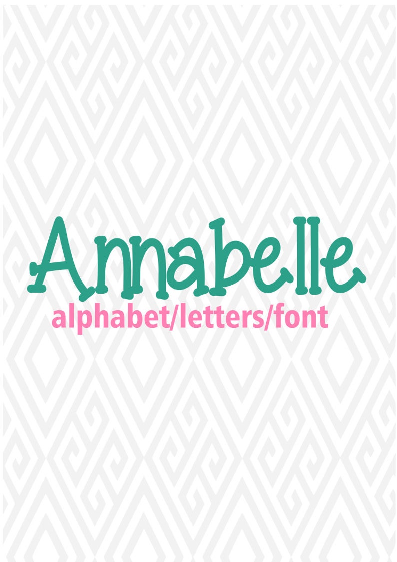 Annabelle Alphabet Letters/font Cuttable Design in SVG DXF Etsy