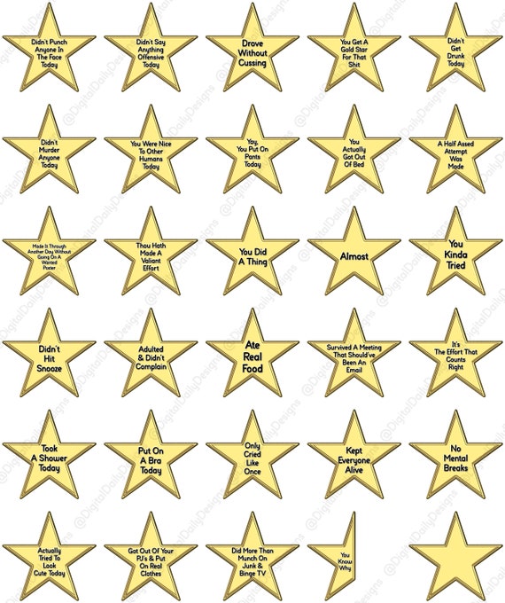 Gold Star! Sticker Sheet by Eros and Ananke