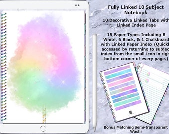 Algodão Doce - Caderno Digital Vinculado com 10 Assuntos