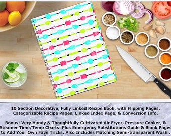 Coral Reef Cocina - Livro de receitas digitais totalmente vinculado de 10 seções