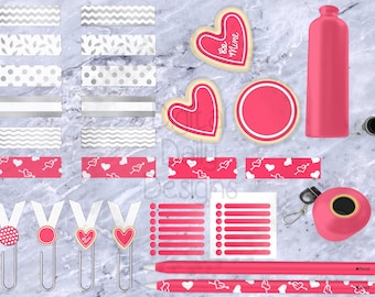 Biscoitos com Amor - Conjunto de Adesivos de Planejamento Digital