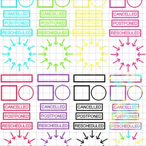 Functional Markup Rubber Stamp Digital Sticker Set