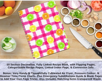 Citrus - Livro de receitas digitais totalmente vinculado de 10 seções