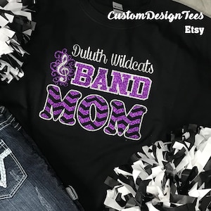 Band Mom Tee, Band Grammy Shirt, School Spirit Shirts, Custom Design Tees, High School Band, Band Shirt, Gift for Mom, Christmas Gift