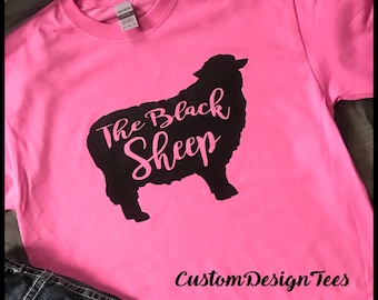 Black Sheep Of The Family Shirts, Black Sheep Tees, Black Sheep, Custom Design Tees, Family Shirts, Reunion Shirts, Funny Family Shirt