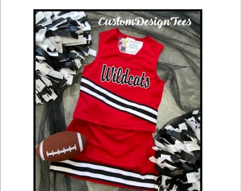 Cheerleader Uniforms, Cheerleading Outfit, Girls Cheer Uniforms, School Spirit, Cheer Apparel, Girls Costume, School Spirit Uniforms