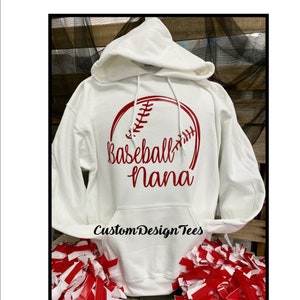 Baseball Hoodie, Softball Sweatshirt, Softball Mom Hoodie, Baseball Mom Shirt, Baseball Sweats, Softball Sister, Baseball Nana, Grandma Tee