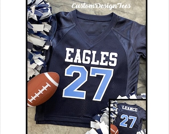 Toddler Football Jersey, Custom Football Jersey, Personalized Toddler Jersey, Replica Football Jersey, Football Jersey, Custom Design Tees