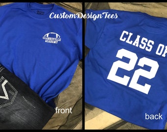 Football Mom Shirt, School Class Shirt, Football Team Tee, Football Mom Shirt, Custom Design Tees, Football Dad Shirt, Senior Football Shirt