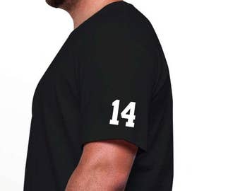 Personalized Number for Shirts, Custom Number, Player Number or Name on Sleeve, Mom Shirts, Add on For shirt, Name on Shirt, Add a Number