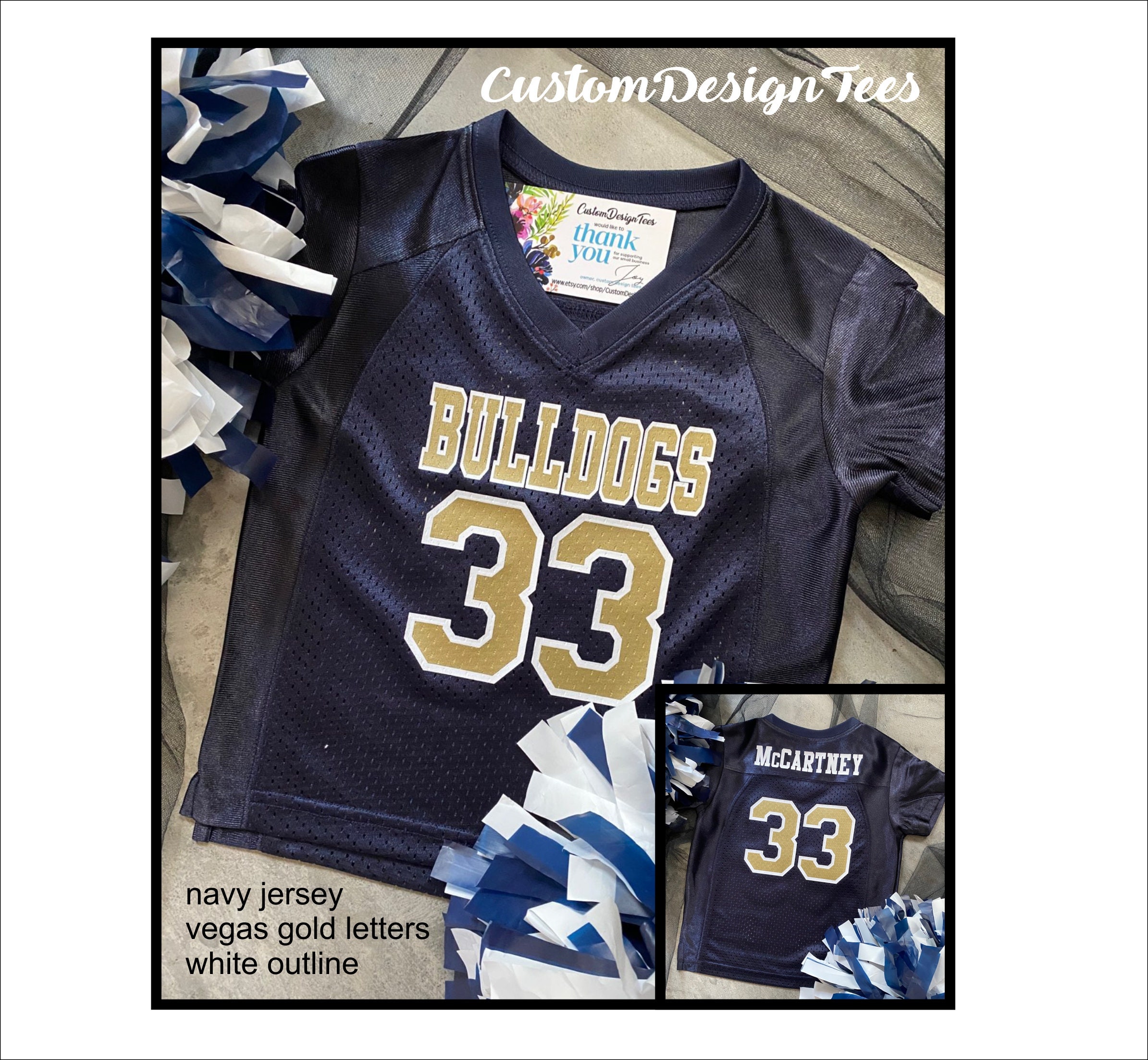 Toddler Football Jersey Custom Football Jersey Personalized Etsy