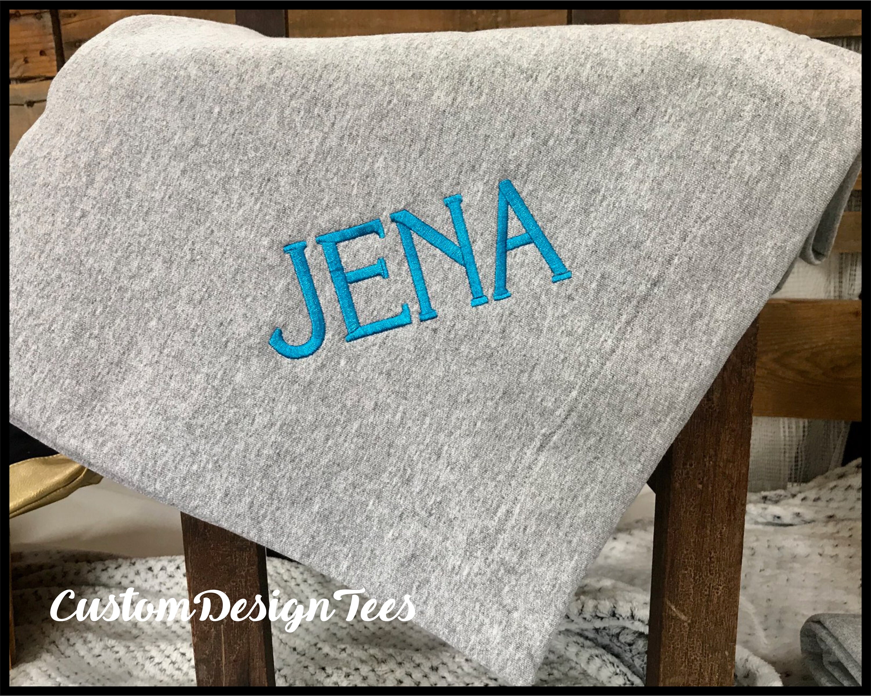 Personalized Blanket with Name, Personalized Blanket, Birthday Blanket, Monogrammed Throw, Custom Throw, Bridesmaid Gifts, Gift for Her