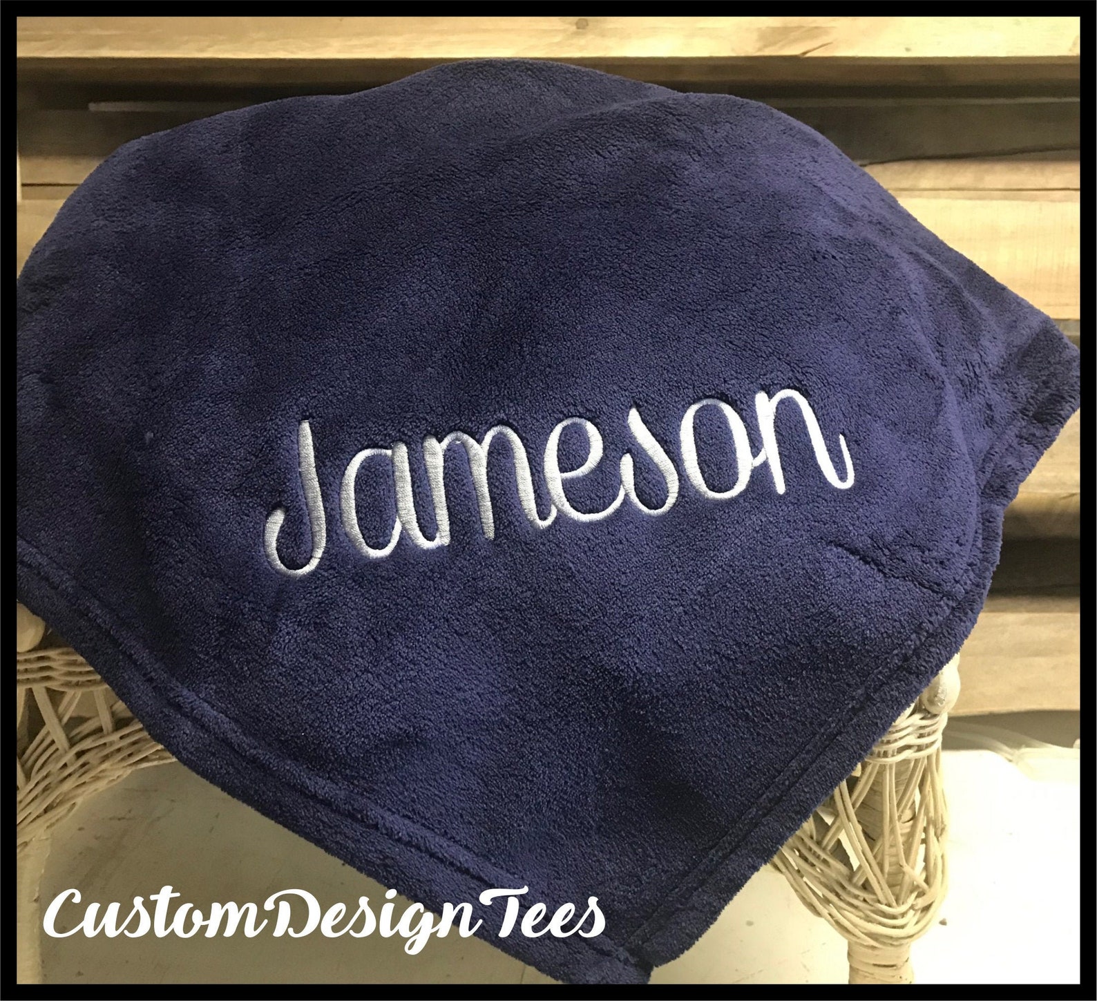 Personalized Plush Blanket Personalized Blanket Monogram Etsy