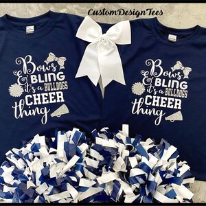 Bows and Bling It's A Cheer Thing Shirt Cheerleaders - Etsy