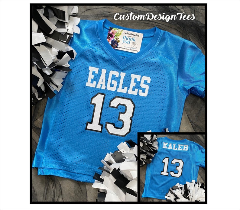 Toddler Football Jersey Custom Football Jersey Personalized Etsy