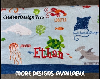 Personalized Beach Towels, Boys Beach Towel, Embroidered Beach Towels, Beach Towels, Boys Gift, Kids Christmas Gift, Custom Beach Towel