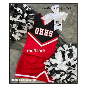 Cheerleader Uniforms , Girls Cheer Uniforms, School Spirit, Cheer Apparel, Custom Design Tees, Girls Cheer Tops, School Spirit Uniforms