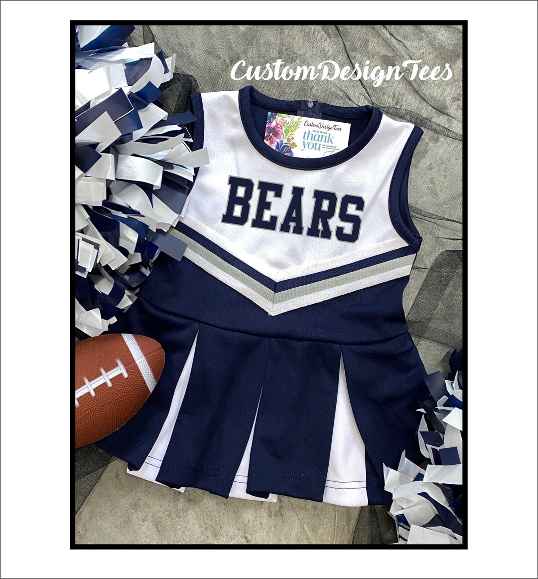 Navy and Grey Cheer Uniform, Infant Cheer Uniforms, Cheer Uniforms