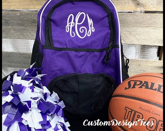 Personalized Soccer Backpack, Sports Bag, Custom Sports Bag, Embroidered Backpack, Soccer Backpack, Soccer Bag, Personalized Sports Bag