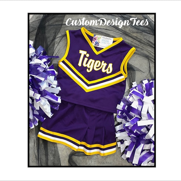Purple Cheer Uniforms Etsy