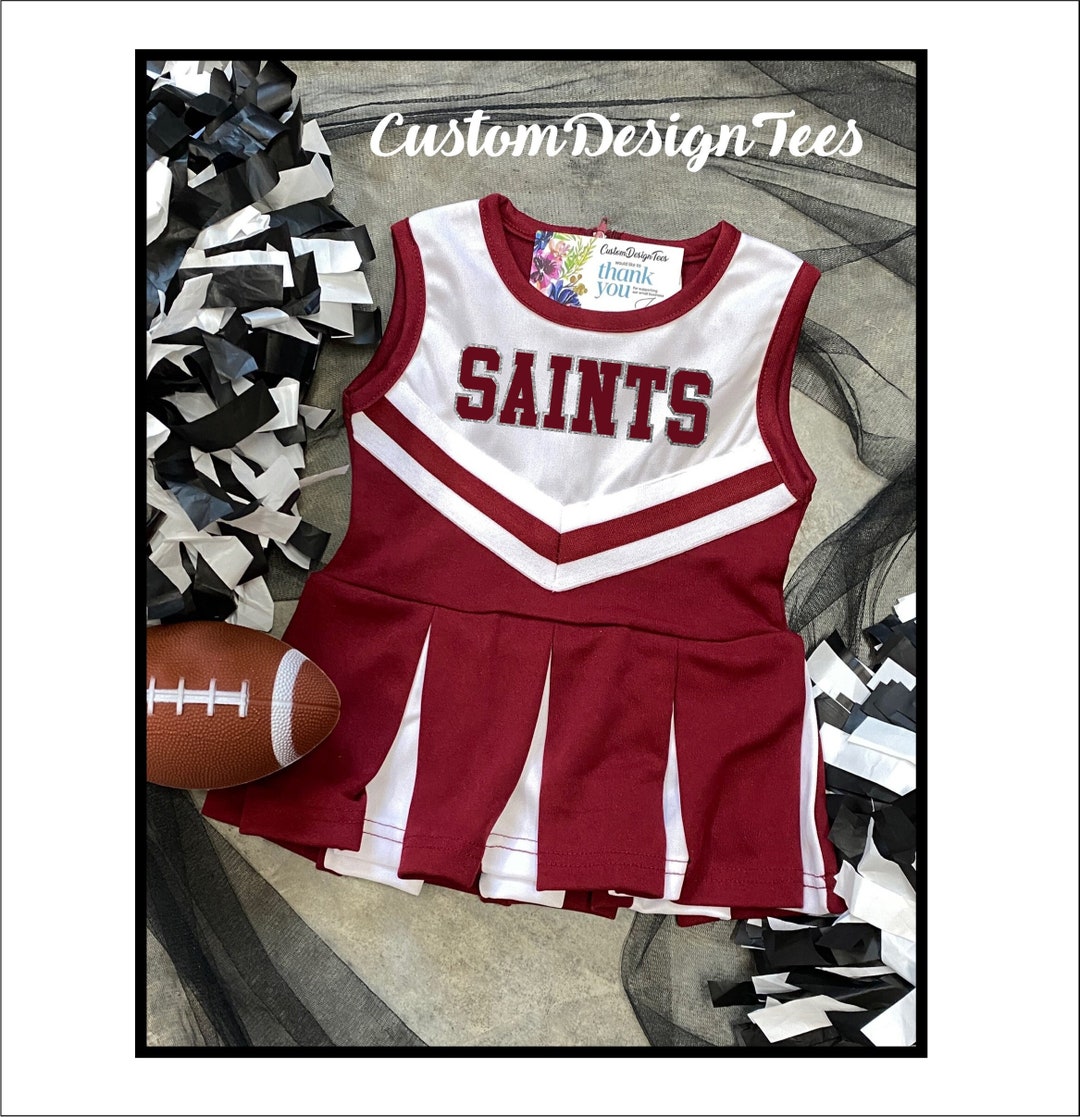 Cardinal & White Cheer Uniform, Infant Cheer Uniforms, Custom Cheer