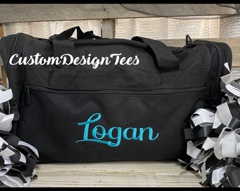 Custom Duffel Bag, Personalized Gym Bag, Basketball Bag, Embroidered Duffel Bag, Monogram Duffel, Personalized Gym Bag, Cheer Bag,