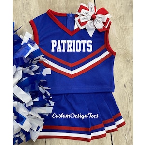 Royal Red Cheer Uniform, Cheerleading Outfit, Toddler Cheer Uniforms, Girls Cheer Uniform, School Spirit Uniforms, Toddler Cheer Outfit,