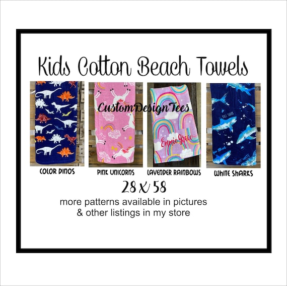 Kids Personalized Beach Towels, Kids Pool Towel, Embroidered Beach Towels, Beach Towels Personalized, Cute Beach Towels, Monogram Kids Towel