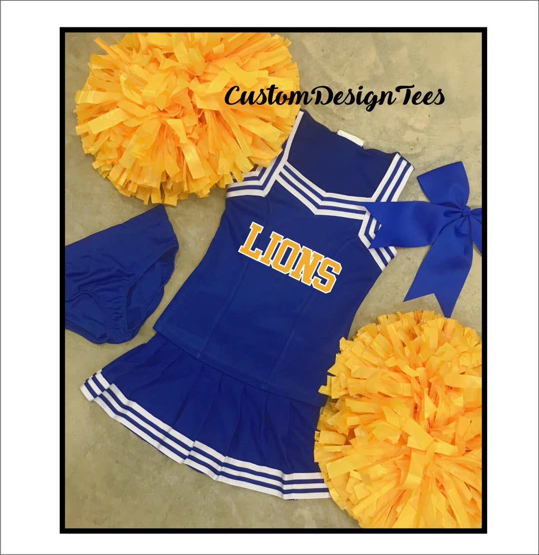 Royal Cheer Outfit, Blue XXSM Cheer Uniform, Girls Cheer Uniforms