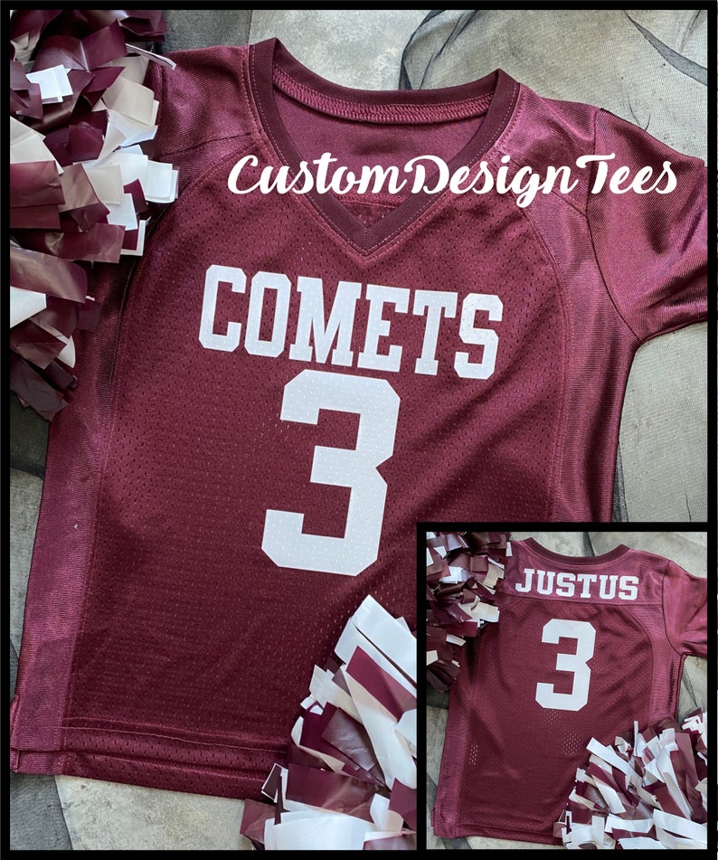 Personalized Football Jersey, Custom Football Fan Jersey, Cheerleader Football Jersey, Football Mom Shirt, Team Spirit Apparel, Toddler immagine 3