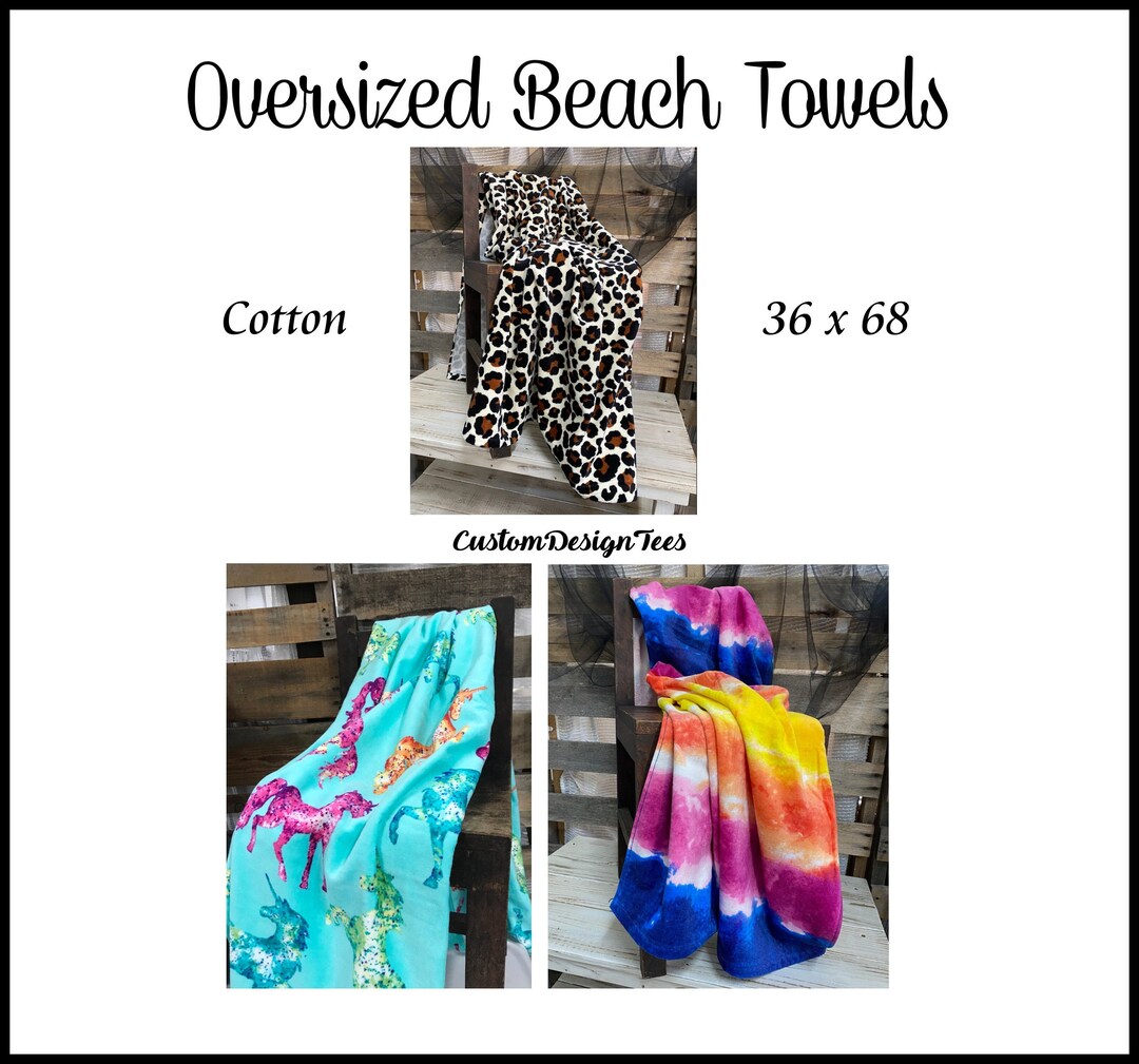 Monogram Beach Towel, Embroidered Beach Towels, Beach Towels