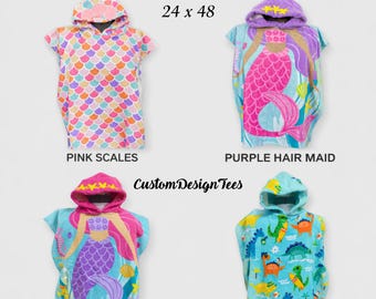 Kids Hooded Towels, Personal Beach Towel Ponchos, Hooded Beach Towel, Cute Beach Towels, Kids Beach Towel, Pool Poncho, Birthday Gift