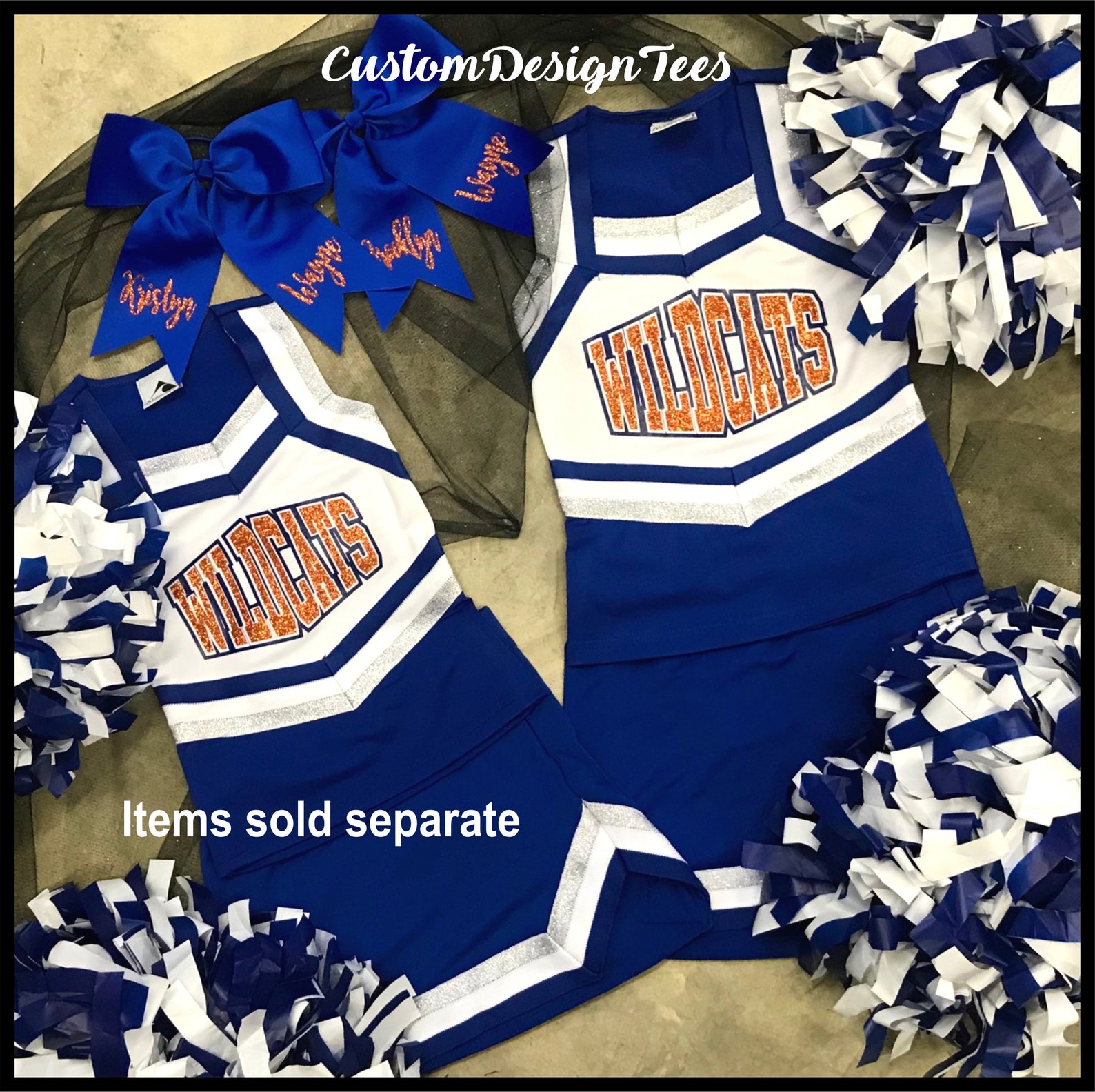 Cheerleader Uniforms Girls Cheer Uniforms School Spirit Etsy