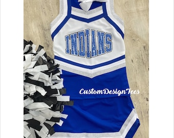 Cheerleader Uniforms , Girls Cheer Uniforms, School Spirit Wear, Ladies Cheer, Custom Design Tees, Girls Cheer Tops, School Spirit Uniforms
