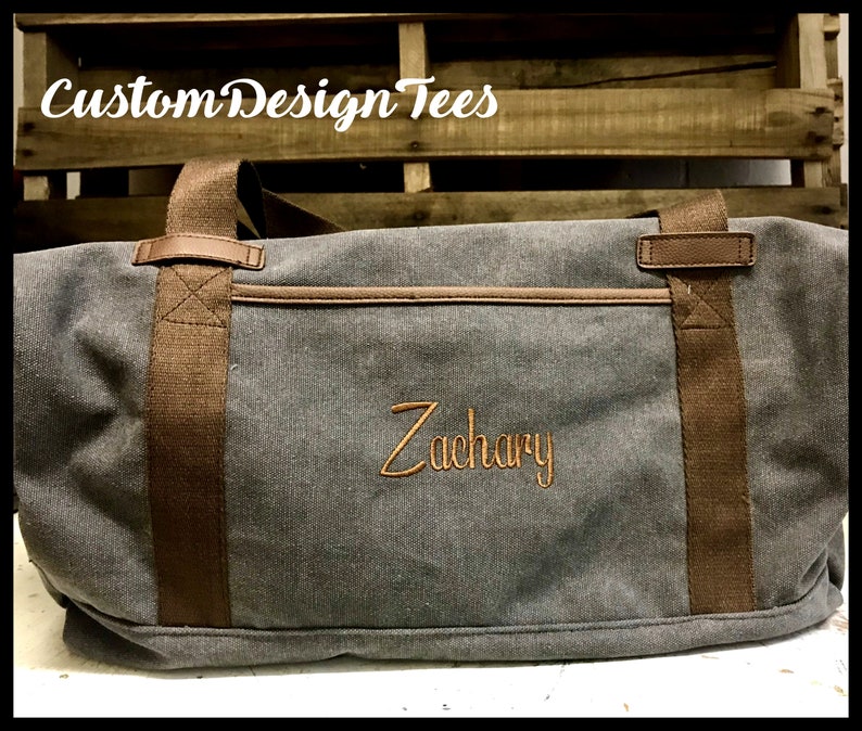 Canvas Gym Bag Travel Bag Gifts for Him Overnight Bag Etsy