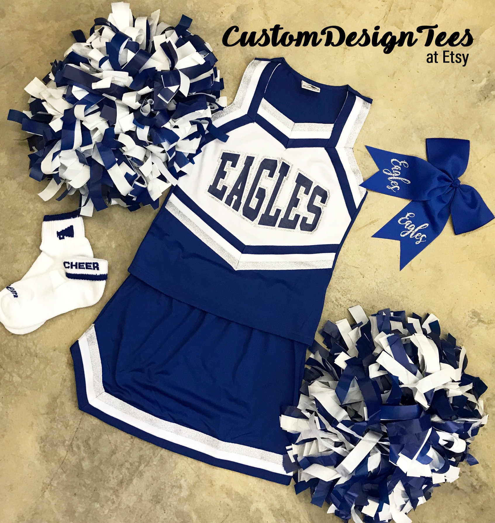 Cheerleader Uniforms Girls Cheer Uniforms School Spirit Etsy