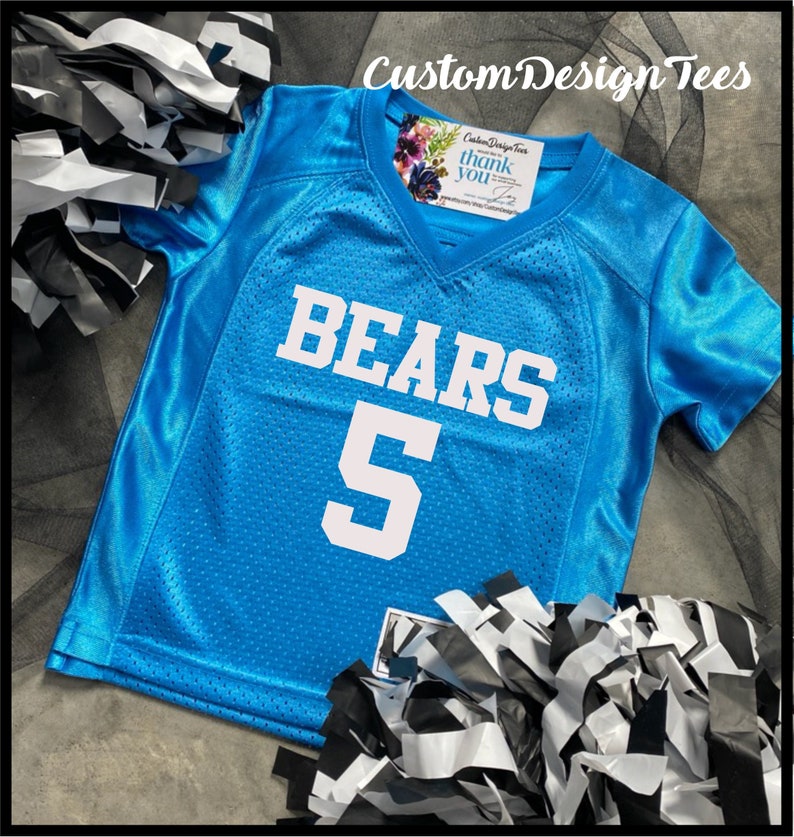 Personalized Football Jersey, Custom Football Fan Jersey, Cheerleader Football Jersey, Football Mom Shirt, Team Spirit Apparel, Toddler immagine 1